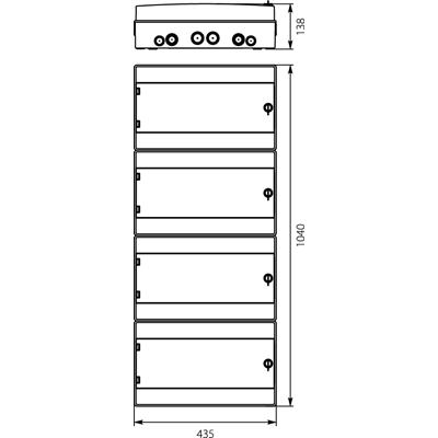 Cuadro Hermético ENCOLADO RH-72/4