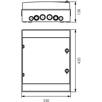 Cuadro hermético RH-24/Z (con cerradura)