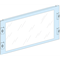 Cuadros Prisma, placa frontal transparente, 450 mm