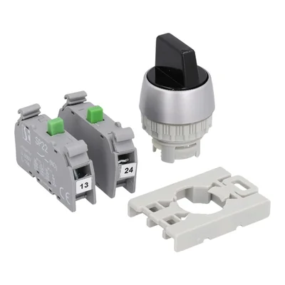 CUBIERTA DE CONECTOR DE 3 POLOS NEGRA 4ZW 2RZ SAM PIL ANILLO NIQUELADO