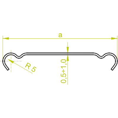 Cubierta de rejilla para bandeja portacables, PKRS60/3