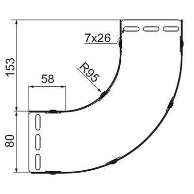 Curva 90°, LUBJ300H80