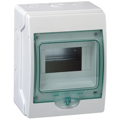 Custodia da parete IP65 mKDR-1-6-NT-T porta trasparente 1 fila 6 moduli/fila
