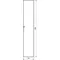 Custodia da terra Serie UNIVERS IP54/I 1900x350x400 Porta trasparente a 1 polo