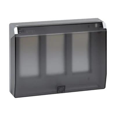 Custodia S500 cornice con coperchio, 3 moduli, 6x K45 alluminio