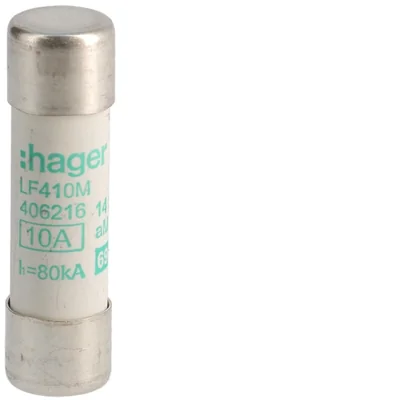 Cylindrical fuse 14x51 aM 10A