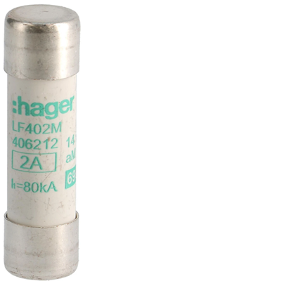 Cylindrical fuse 14x51 aM 2A