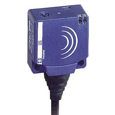 Czujnik indukcyjny płaski z wyjściem NPN 1NC 12-24V DC kabel 2m