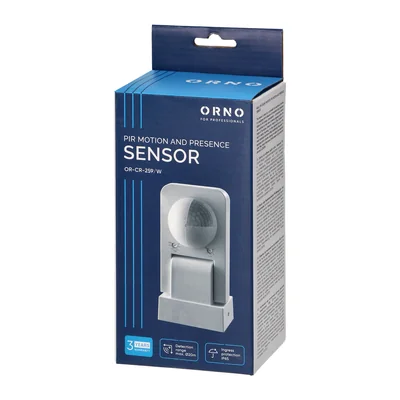 Czujnik ruchu 360st IP65 2000W zasieg max 20m biały
