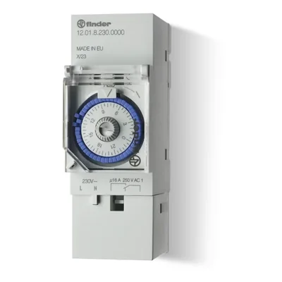 Daily clock 1P 16A 230V AC