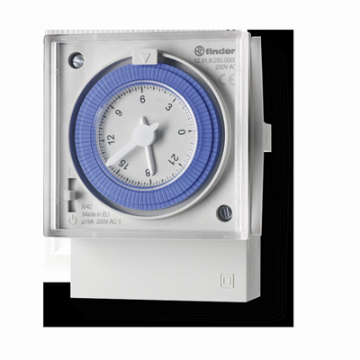 Daily clock 1P 16A IP20 230V AC