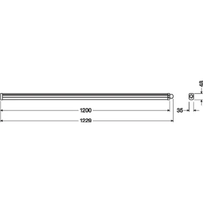 DAMP PROOF SLIM VALUE Hermetické LED svítidlo 36W 4000lm IP65 4000K NW 1200mm bílá