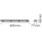 DAMP PROOF VALUE Hermetische LED-Leuchte 9W 1080lm IP65 4000K NW 600mm grau