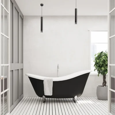 DANI Single pendant lamp black/chrome