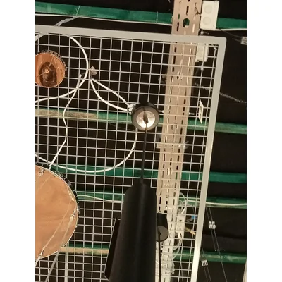 DANI Suspension simple noir/chrome