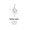 Darling Suspension triple blanc