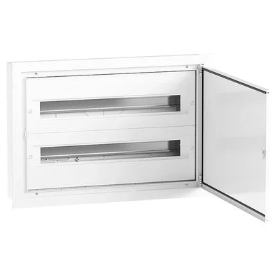 DARP-48 Quiteline 2x24 flush-mounted distribution board, white