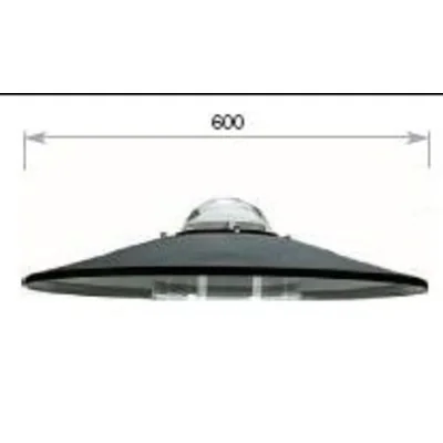 Daszek aluminiowy Auris 600 malowany czarny