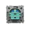 DATA plug socket (module), 230V, green