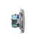 DATA plug socket (module), 230V, metallic satin