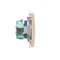 DATA plug socket with grounding and authorization key (module) 16A 230V beige