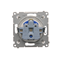 DATA socket with authorization key (module) 16A 230V white screw terminals