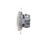 DATA socket with authorization key (module) 16A 230V white screw terminals
