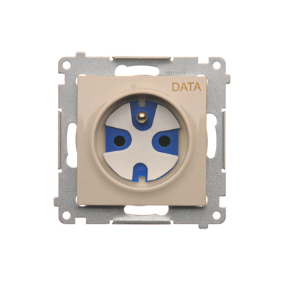 DATA socket with authorization key (module) 16A 250V cream screw terminals