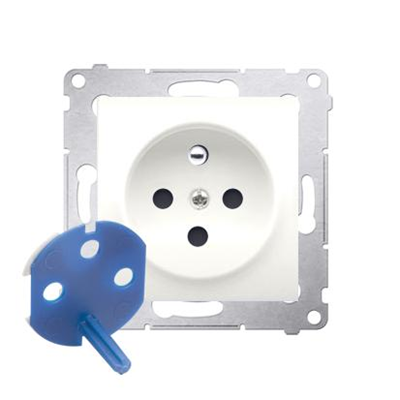 DATA socket with authorization key (module) 16A 250V cream screw terminals