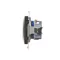 DATA socket with authorization key (module) 230V, brown matt metallic