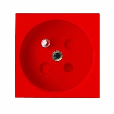 DATA socket with earthing key 45 x 45 mm tilted 45 degrees from the axis