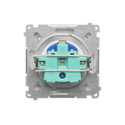 DATA-Steckdose mit Erdung und Autorisierungsschlüssel (Modul) 16A 250V weiß