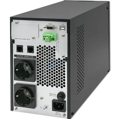 ДБЖ Qoltec | 1 кВА | 1000 Вт | Коефіцієнт потужності 1.0 | РК-дисплей | EPO | USB | Онлайн