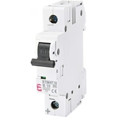 DC circuit breaker ETIMAT10 1P 6kA B 10A DC
