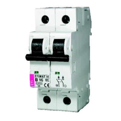 DC circuit breaker ETIMAT10 2P 6kA B 10A DC