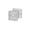 DE 9320 scatola per interni con pressacavi a membrana 88x88x50mm senza terminali IP55 grigio