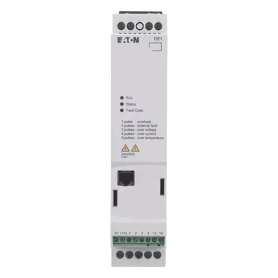 DE1-127D0FN-N20N DE1, 1,5 kW, 1fázový. 230 V, RFI filtr