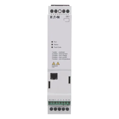 DE1-127D0FN-N20N DE1, 1,5 kW, 1fázový. 230 V, RFI filtr