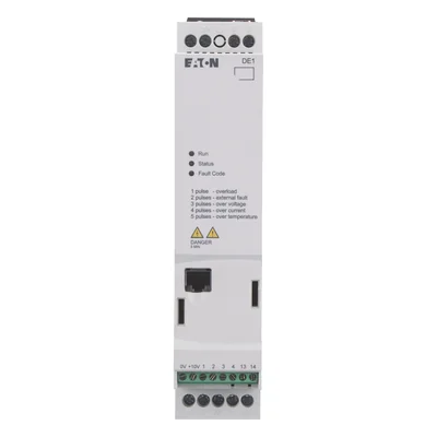 DE1-127D0FN-N20N DE1, 1,5 kW, 1fázový. 230 V, RFI filtr