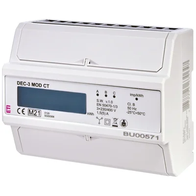 DEC-3MOD CT 3-phase energy consumption indicator with modbus