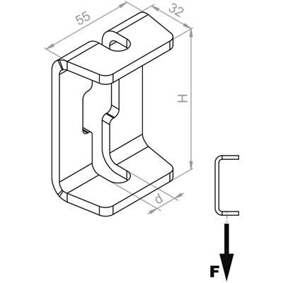 Deckenhalterung, USV/USOV