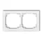 DECO Cadre double universel passe-partout blanc