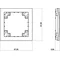 DECO Cadre intermédiaire simple graphite