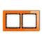DECO Cornice universale doppia arancione, fondo nero