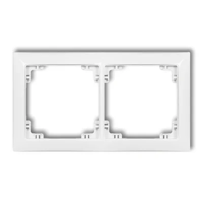 DECO Cornice universale doppia, bianco opaco