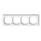 DECO Cornice universale quadrupla bianca