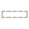 DECO Cornice universale quadrupla di riempimento, marrone metallizzato