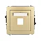 DECO Einzelne Multimedia-Steckdose ohne Modul (Keystone-Standard) Gold