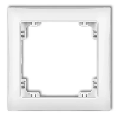 DECO Einzelner weißer Universalrahmen