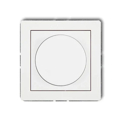 DECO Electronic push-turn lighting controller mechanism for LED lamps, white